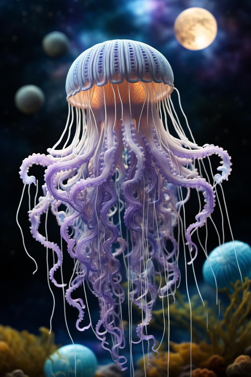 05625-382532408-An astronaut is surrounded by blue and purple jellyfish,in space,with the moon and planets in the background,no_humans,tentacles.png